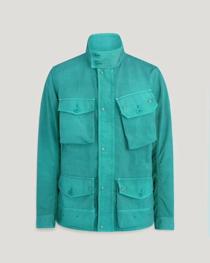 Lightweight Jackets Men Belstaff Deckmaster Jacket Oil Blue
