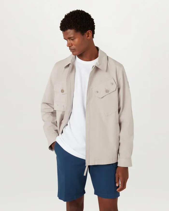 Lightweight Jackets Men Belstaff Rig Jacket Light Pumice