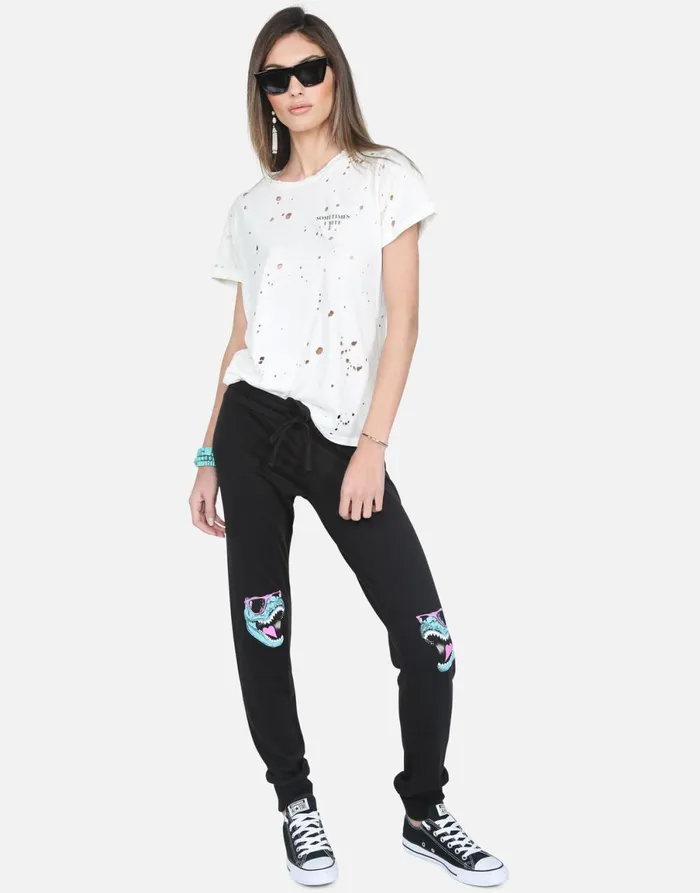 Limp Heart TRex White Women039s Lauren Moshi Short Sleeve