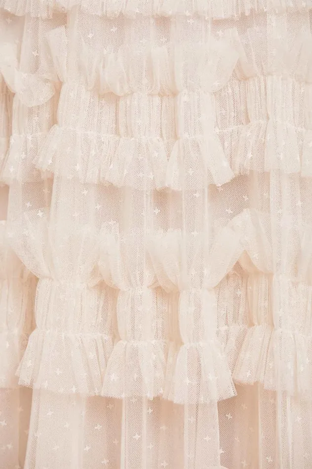 Lisette Ruffle Halter Neck Gown Champagne Women Needle and Thread Dresses