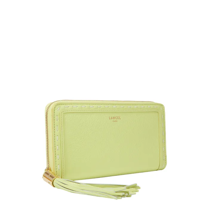 Long Zipped Wallet Lime Women Lancel Wallet