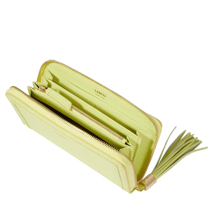 Long Zipped Wallet Lime Women Lancel Wallet
