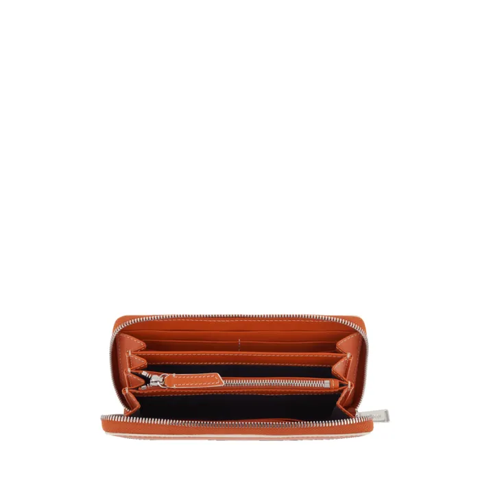 Long Zipped Wallet Orange Clay Women Lancel Wallet Long Zipped Wallet Orange Clay Women Lancel Wallet