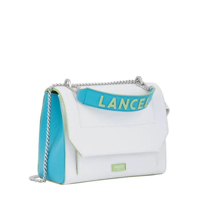 M Flap Bag Multico Optic White Women Lancel Shoulder Bags M Flap Bag Multico Optic White Women Lancel Shoulder Bags