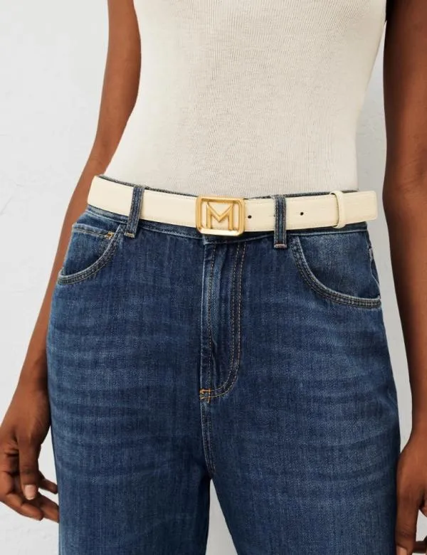 Marella Belts Women Logo Belt Beige