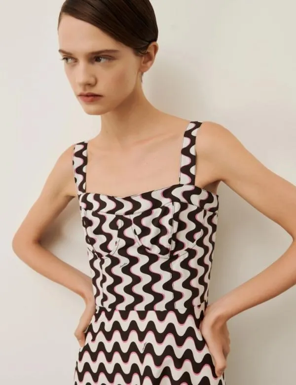Marella Dresses Women Bustier Dress Chocolate