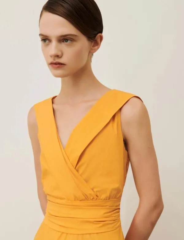 Marella Dresses Women Fitandflare Dress Orange