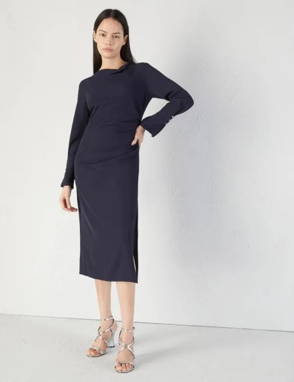 Marella Dresses Women Midi Dress Navy