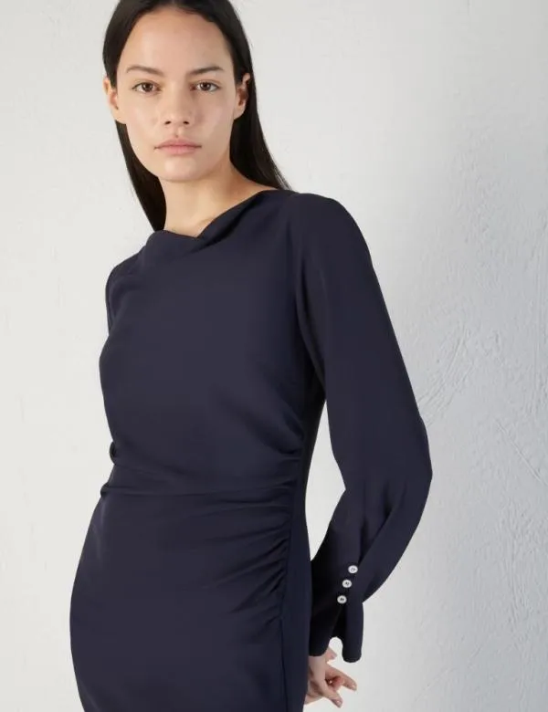 Marella Dresses Women Midi Dress Navy