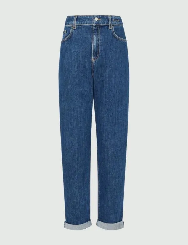 Marella Jeans Women Tomboy Jeans Navy