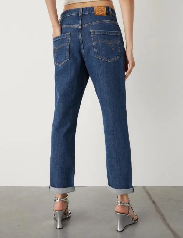 Marella Jeans Women Tomboy Jeans Navy