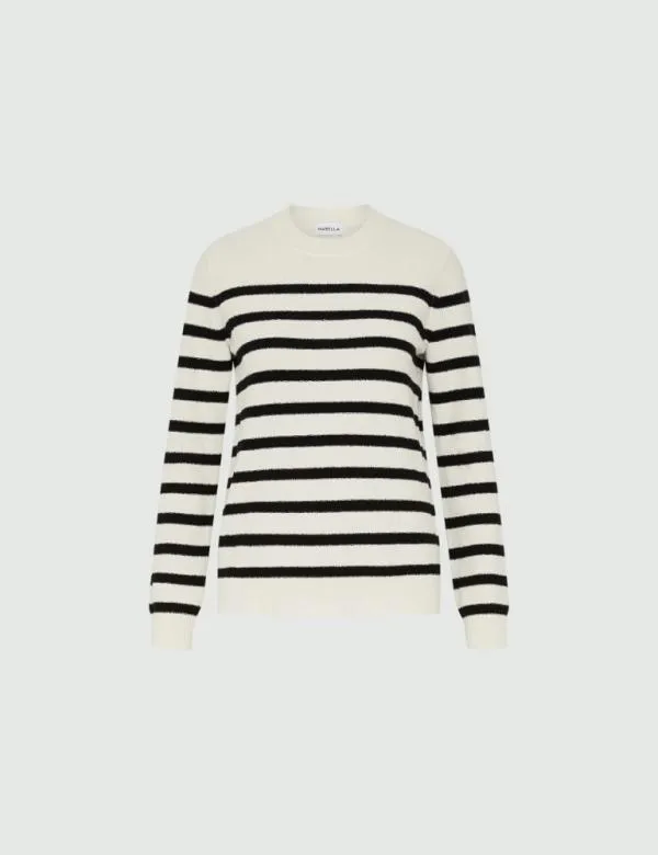 Marella Knitwear Women Cottonblend Sweater White