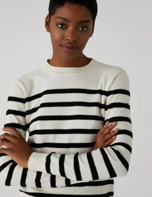 Marella Knitwear Women Cottonblend Sweater White