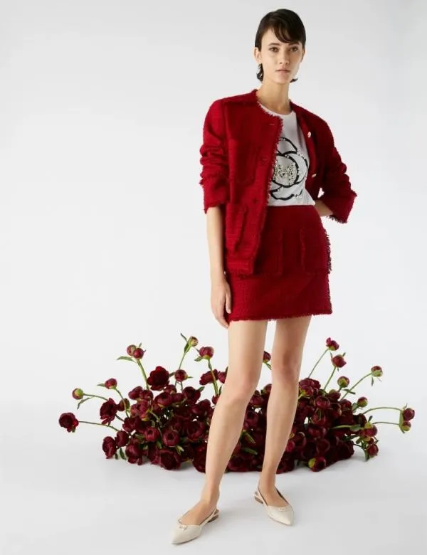 Marella Skirts Women Short Skirt Red