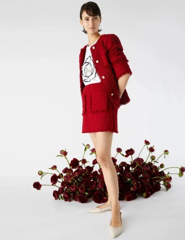 Marella Skirts Women Short Skirt Red