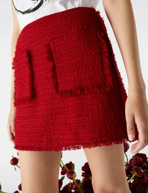 Marella Skirts Women Short Skirt Red