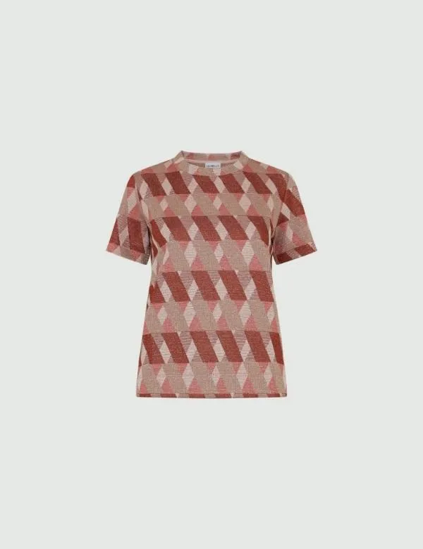 Marella Tops And TShirt Women Jacquard Tshirt Rust