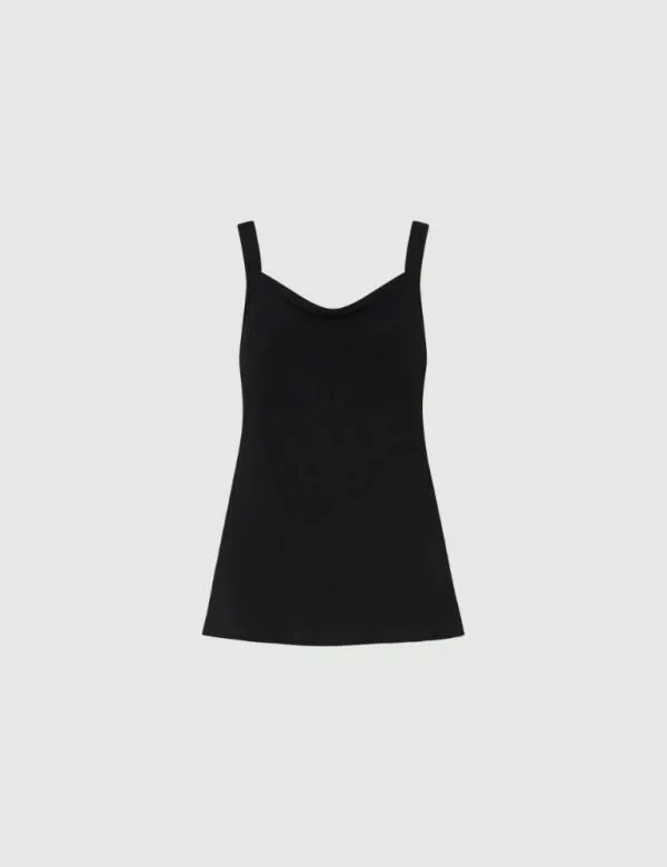 Marella Tops And TShirt Women Lingerielook Top Black