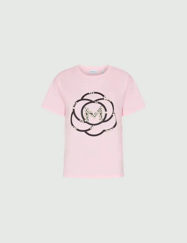 Marella Tops And TShirt Women Logo Tshirt Pink