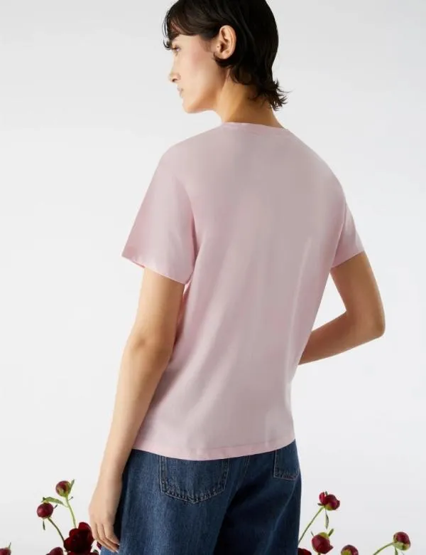 Marella Tops And TShirt Women Logo Tshirt Pink