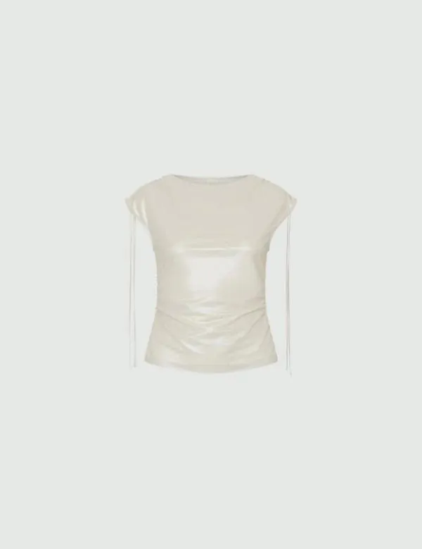 Marella Tops And TShirt Women Tulle Top Wool White