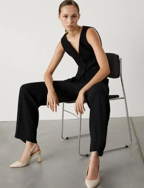 Marella Trousers Women Darted Trousers Black