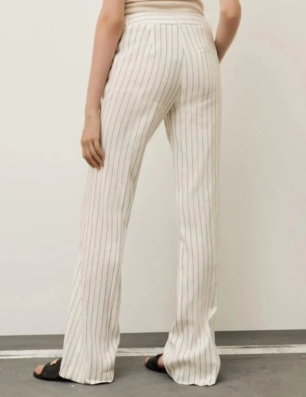 Marella Trousers Women Slim Trousers White