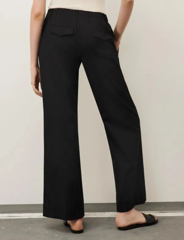 Marella Trousers Women Wideleg Trousers Black