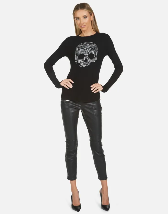 McKinley X Nailhead Skull Black Women039s Lauren Moshi Long Sleeve