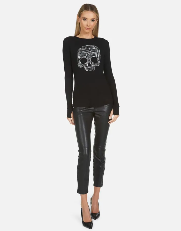 McKinley X Nailhead Skull Black Women039s Lauren Moshi Long Sleeve