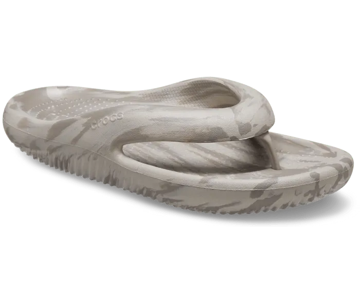 Mellow Marbled Recovery Flip Mushroom Cobblestone Women Crocs FlipFlops