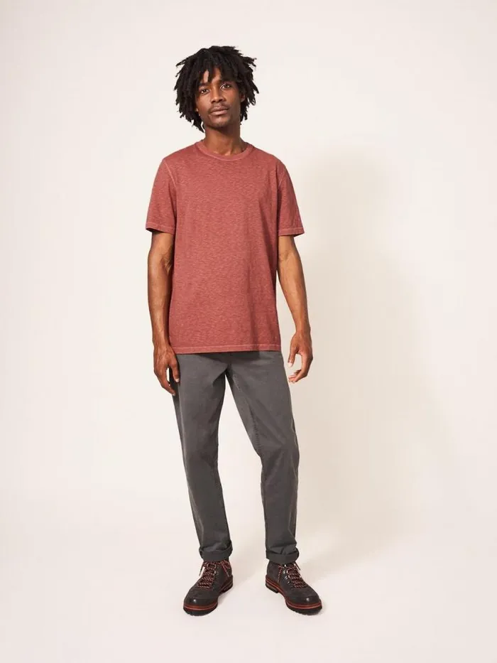 Men Abersoch Short Sleeve Tee Mid Red White Stuff Loungewear
