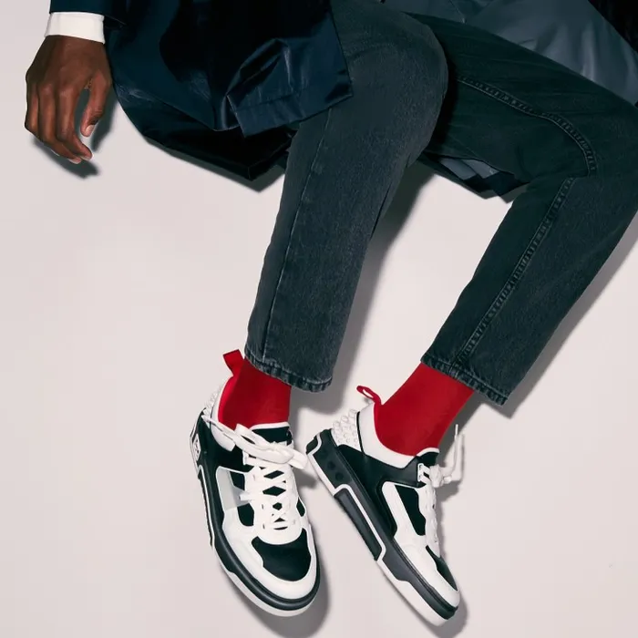 Men Astroloubi Sneakers 8211 Calf Leather And Nappa Leather 8211 Black Christian Louboutin Sneakers