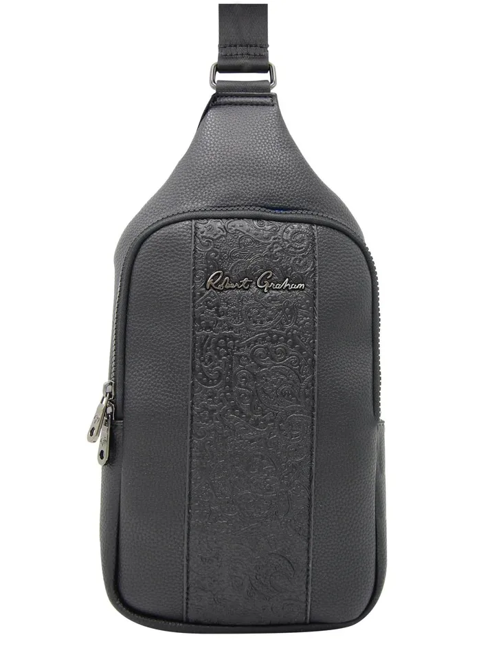 Men Bags and Wallets Robert Graham TAKE OFF SLING BAG Black