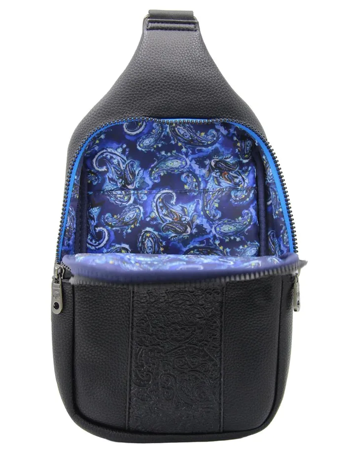 Men Bags and Wallets Robert Graham TAKE OFF SLING BAG Black