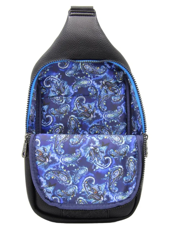 Men Bags and Wallets Robert Graham TAKE OFF SLING BAG Black