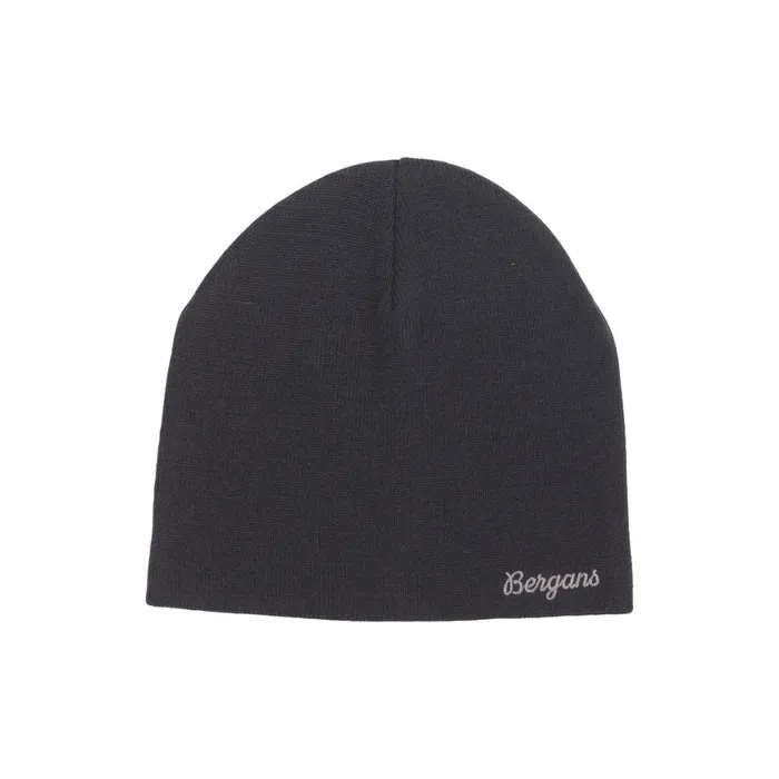 Men Bergans Of Norway Beanies And Caps Allround Mid Warm Merino Beanie Dark Shadow Grey