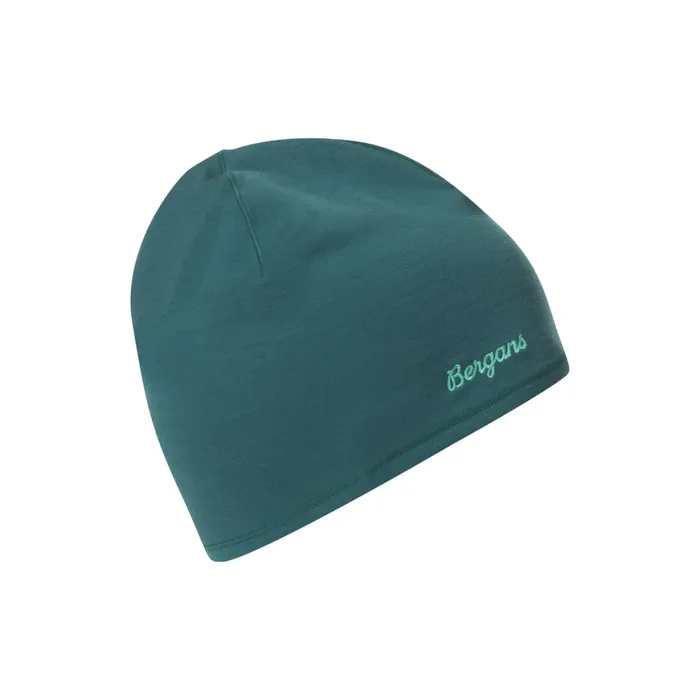 Men Bergans Of Norway Beanies And Caps Merino Tech Beanie Malachite Green