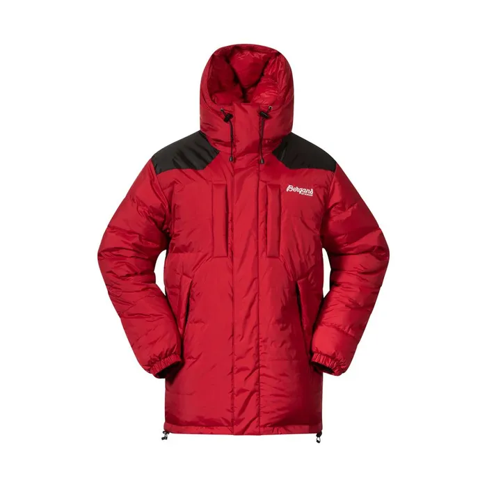 Men Bergans Of Norway Coats And Parkas Expedition Down Unisex Parka Red Black