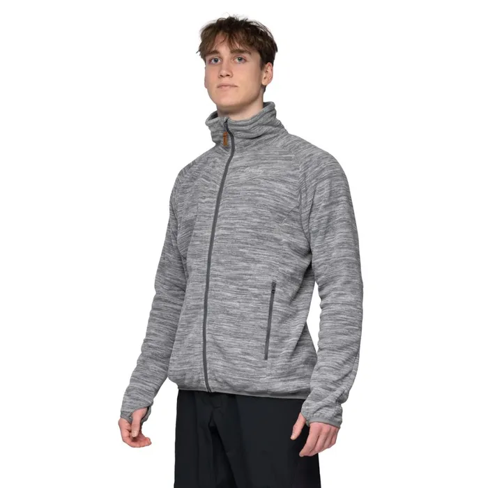 Men Bergans Of Norway Fleece Hareid Fleece Jacket Nohood Aluminium