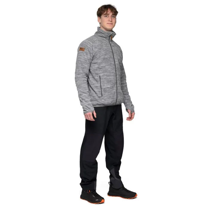 Men Bergans Of Norway Fleece Hareid Fleece Jacket Nohood Aluminium