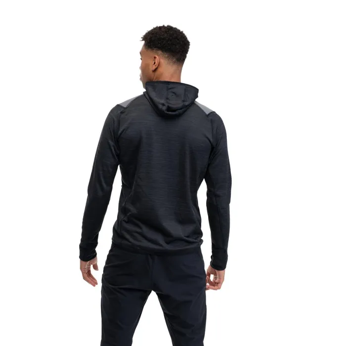 Men Bergans Of Norway Fleece Rabot Active Mid Hood Jacket Black