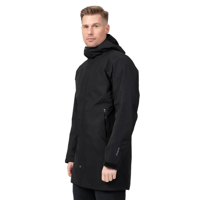 Men Bergans Of Norway Insulated Jackets Urban Insulated Shell Coat Black