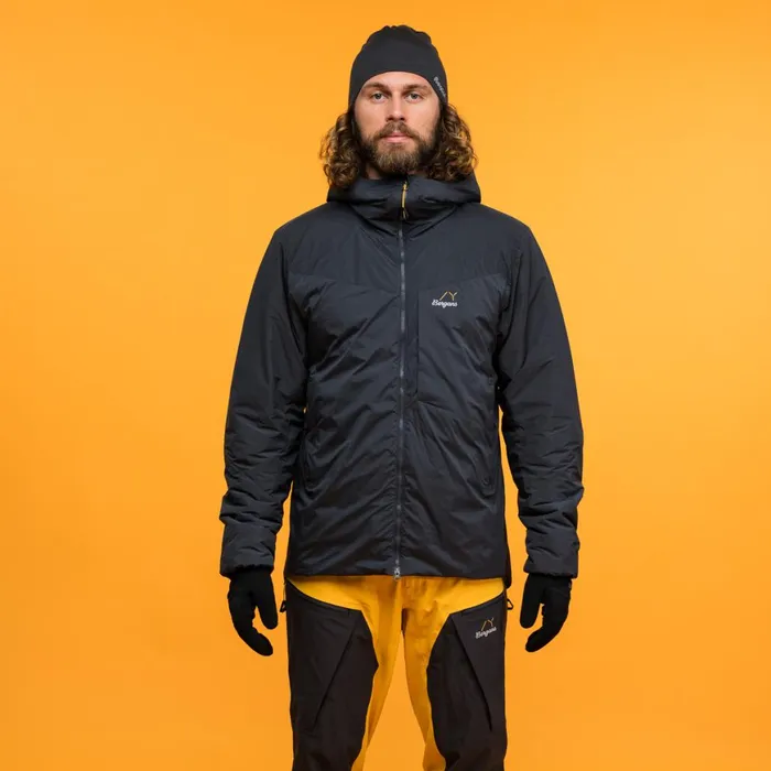 Men Bergans Of Norway Insulated Jackets Y Mountainline Insulated Windbreaker Jacket Dark Shadow Grey