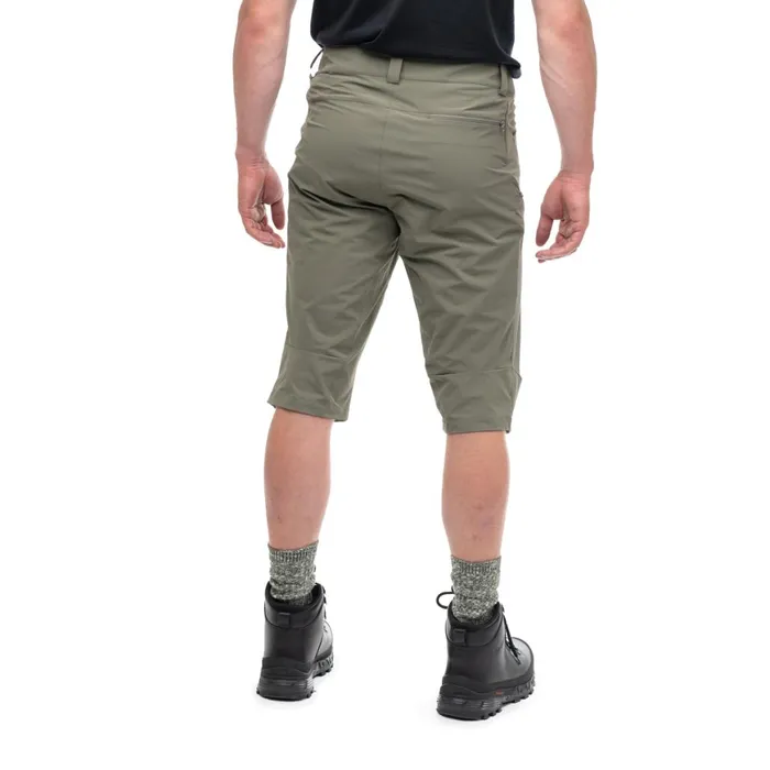 Men Bergans Of Norway Pirate Pants Vandre Light Softshell Long Shorts Green Mud