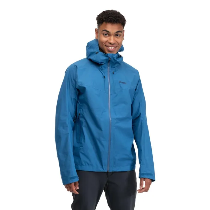 Men Bergans Of Norway Shell Jackets Skar Light 3l Shell Jacket North Sea Blue