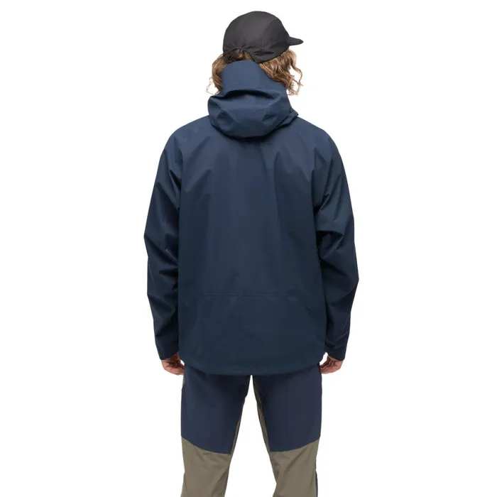 Men Bergans Of Norway Shell Jackets Vaagaa Allround 3l Shell Jacket Navy Blue