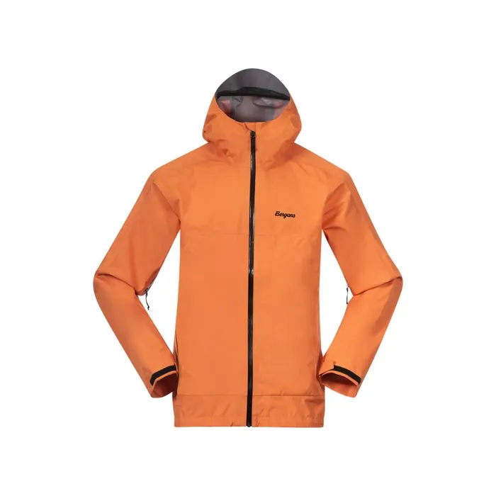 Men Bergans Of Norway Shell Jackets Vaagaa Light 3l Shell Jacket Faded Orange
