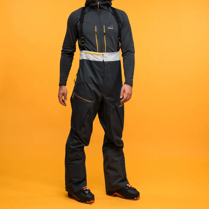 Men Bergans Of Norway Ski Pants Y Mountainline Breathe 3l Shell Bib Pants