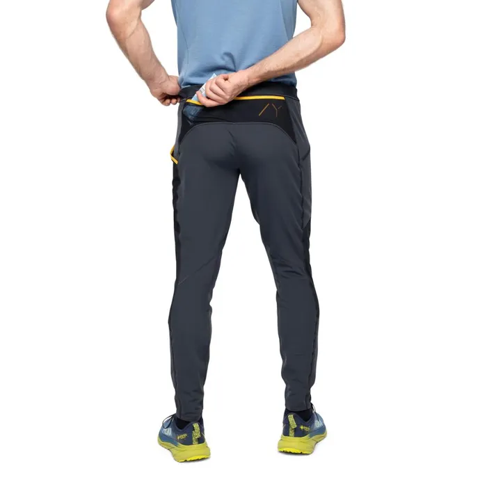 Men Bergans Of Norway Softshell Pants Y Lightline Fast Winter Tights Dark Shadow Grey Black
